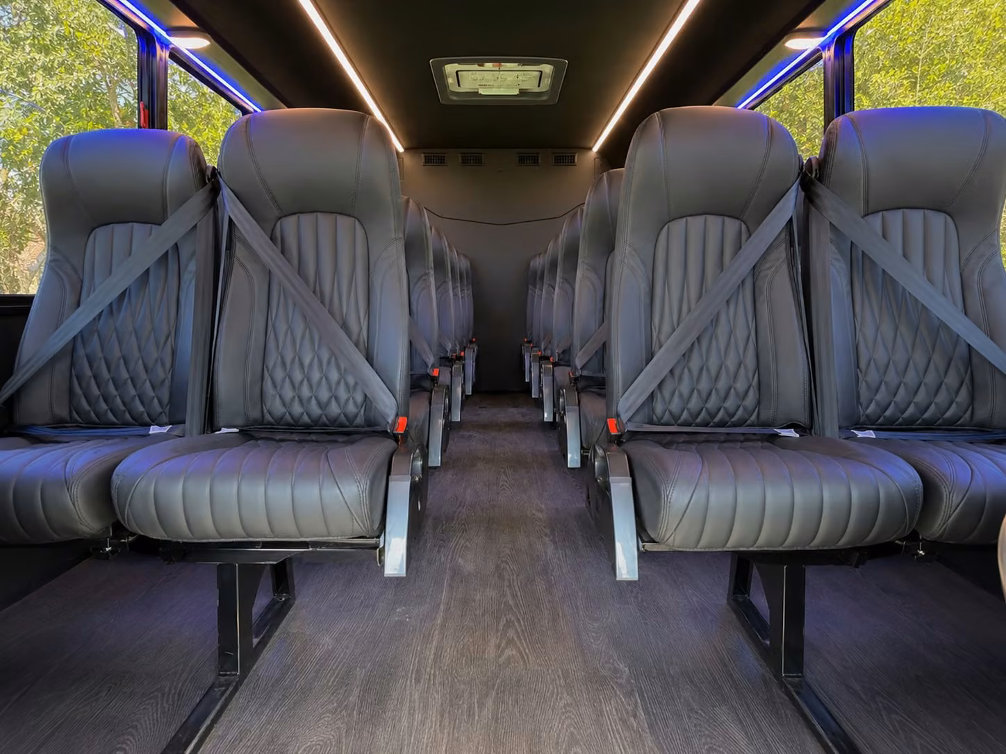 18 passenger minibus inside