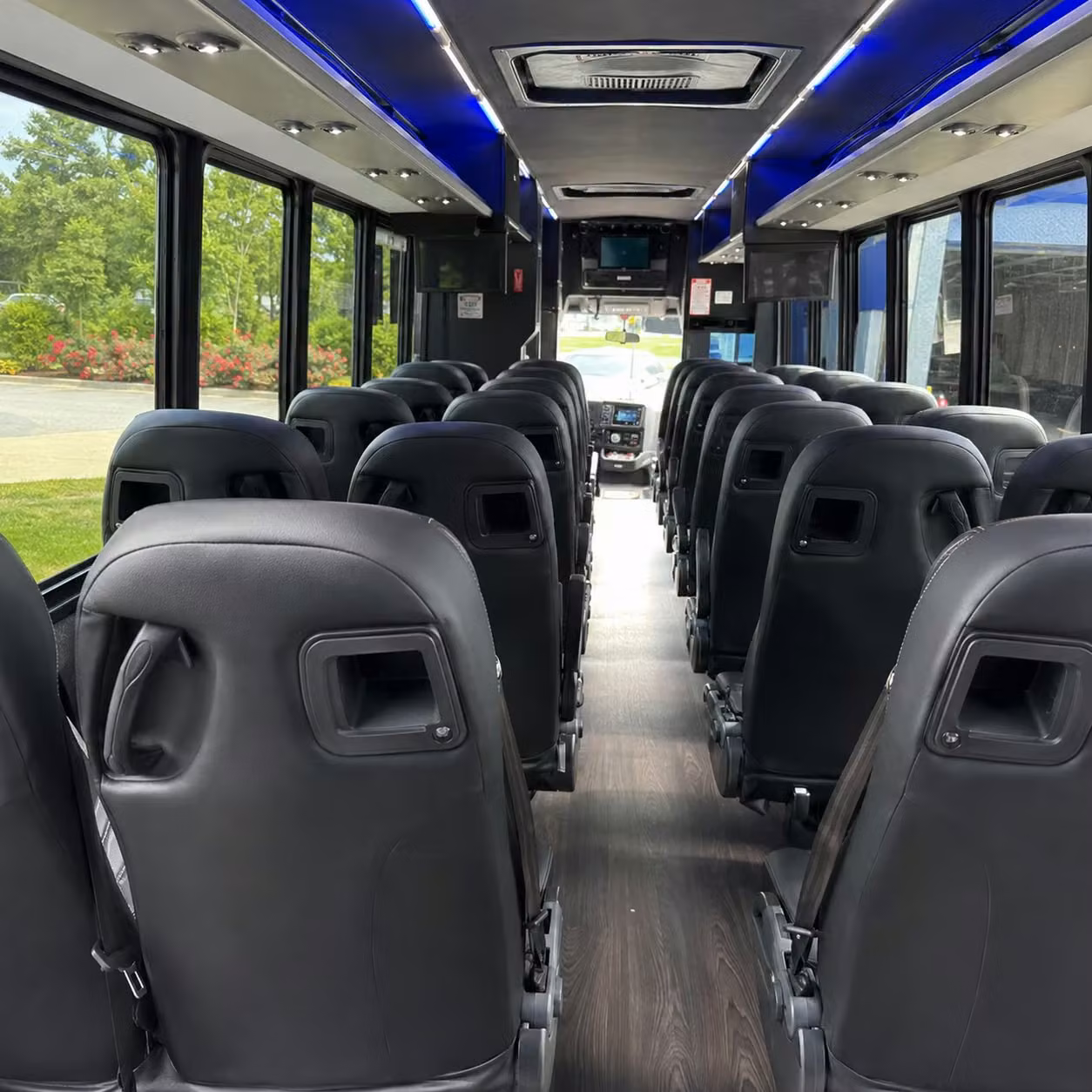 28 passenger minibus interior