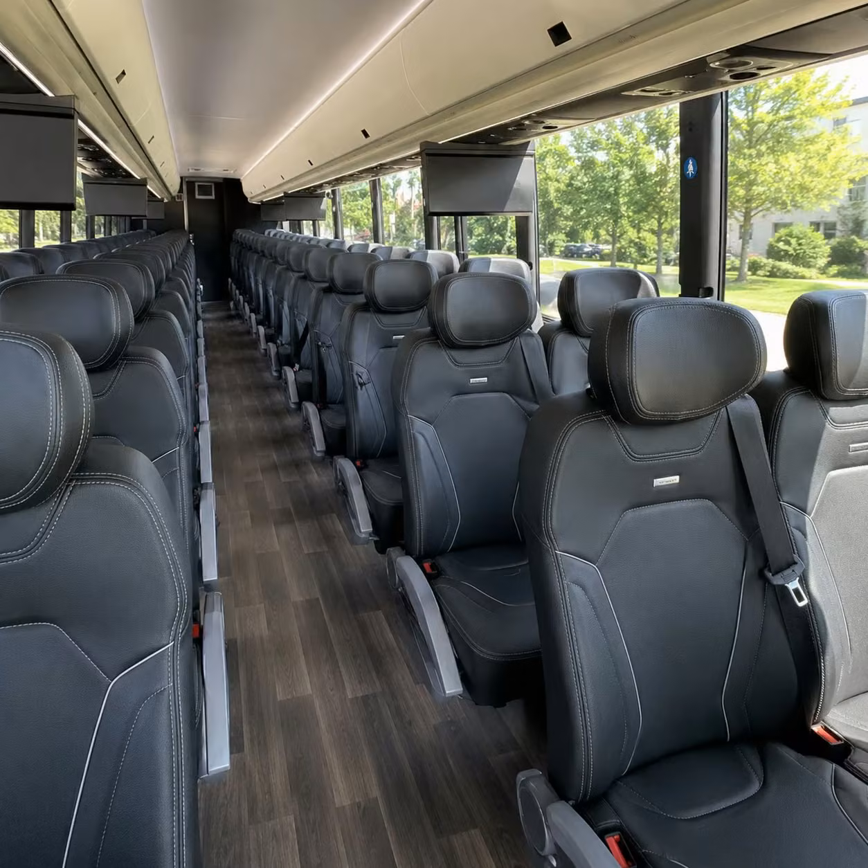 kansas city charter bus interior