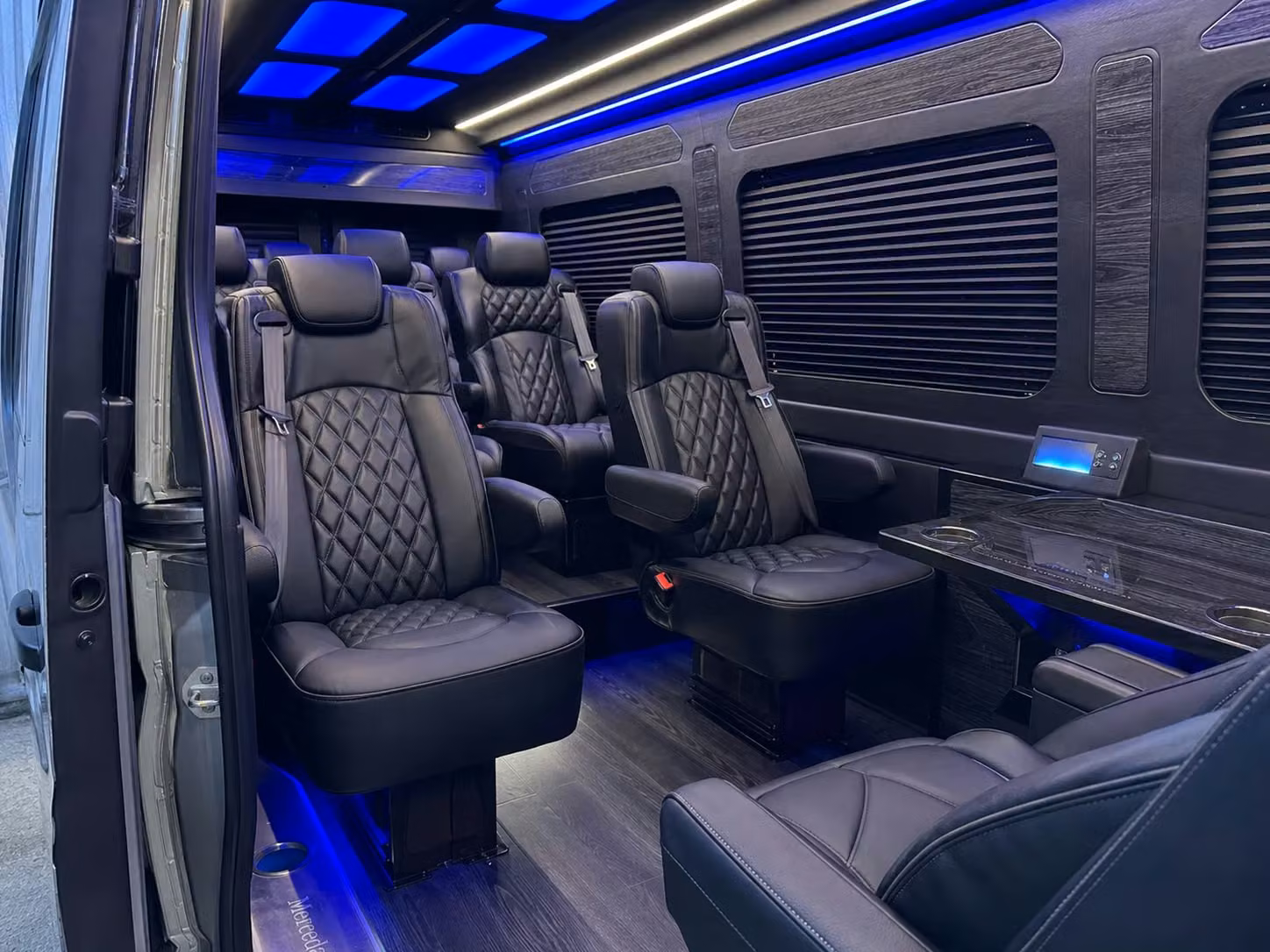 sprinter van with driver inside